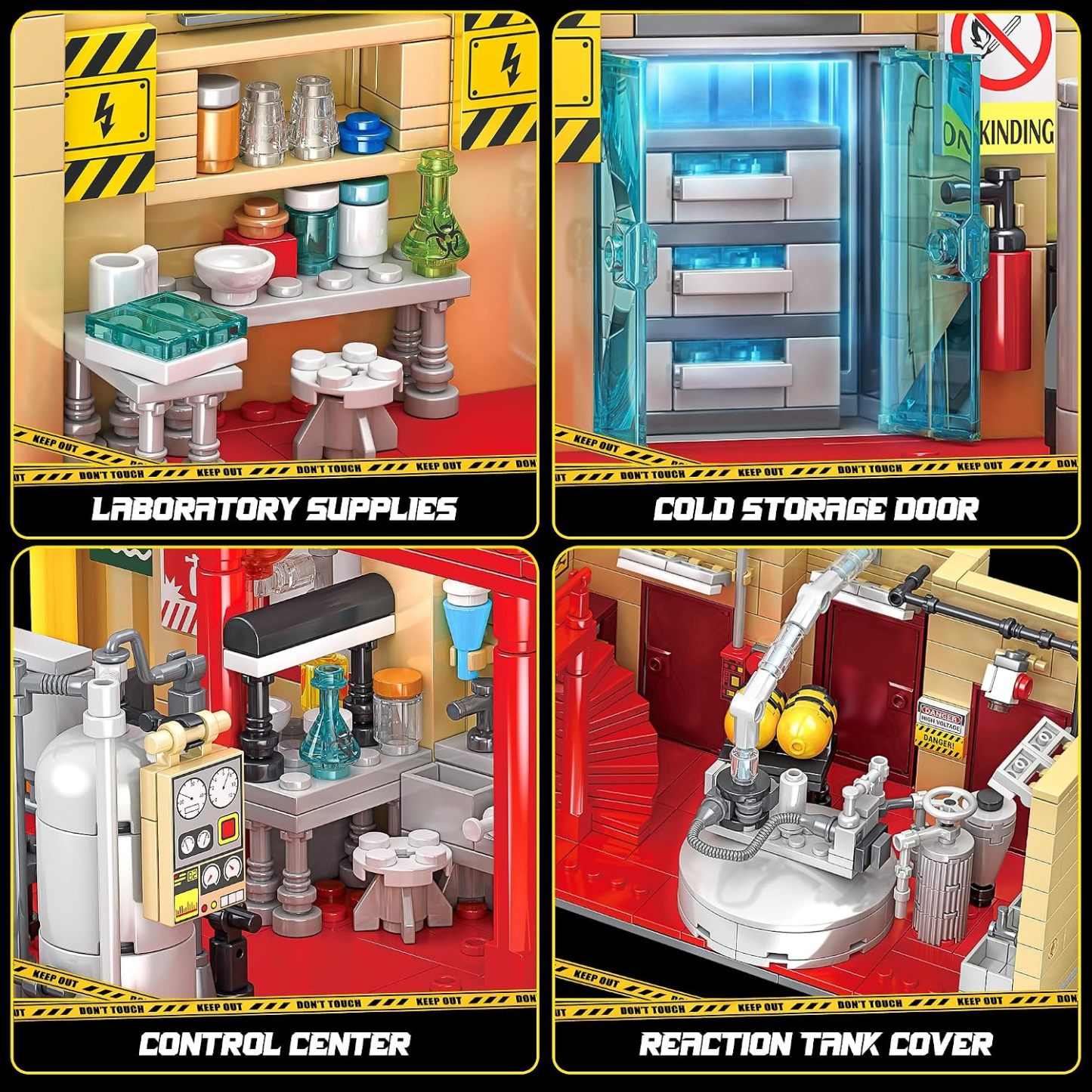 Chemistry Laboratory Building Set with LED – 1,471 Pieces