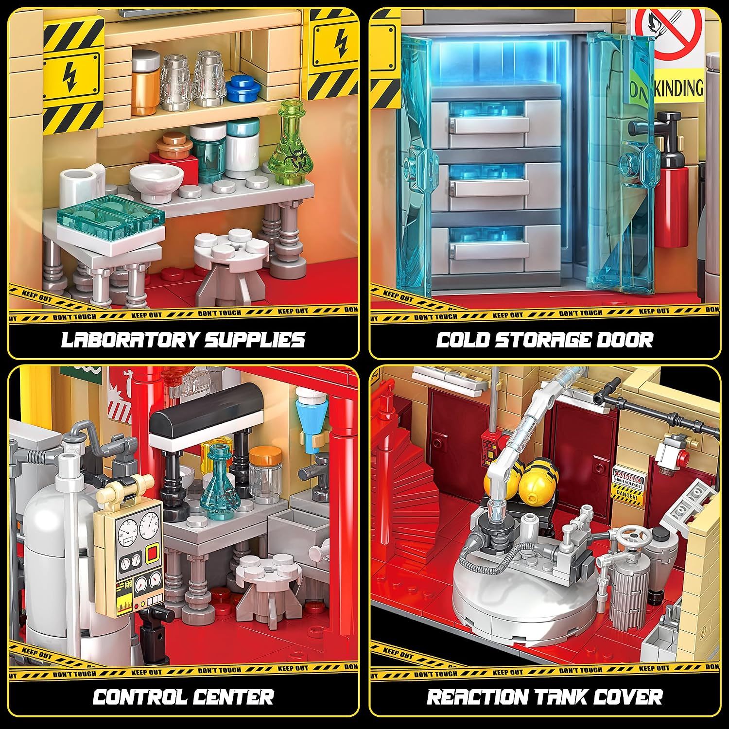 Chemistry Laboratory Building Set with LED – 1,471 Pieces