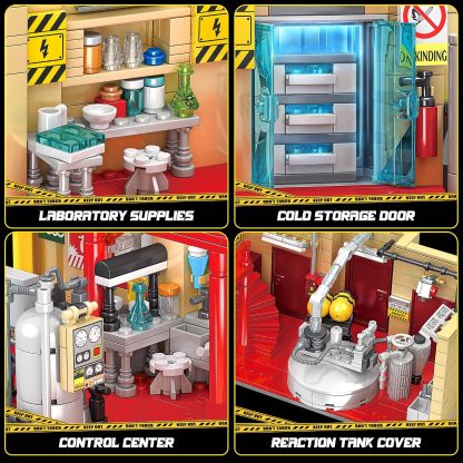 Chemistry Laboratory Building Set with LED – 1,471 Pieces