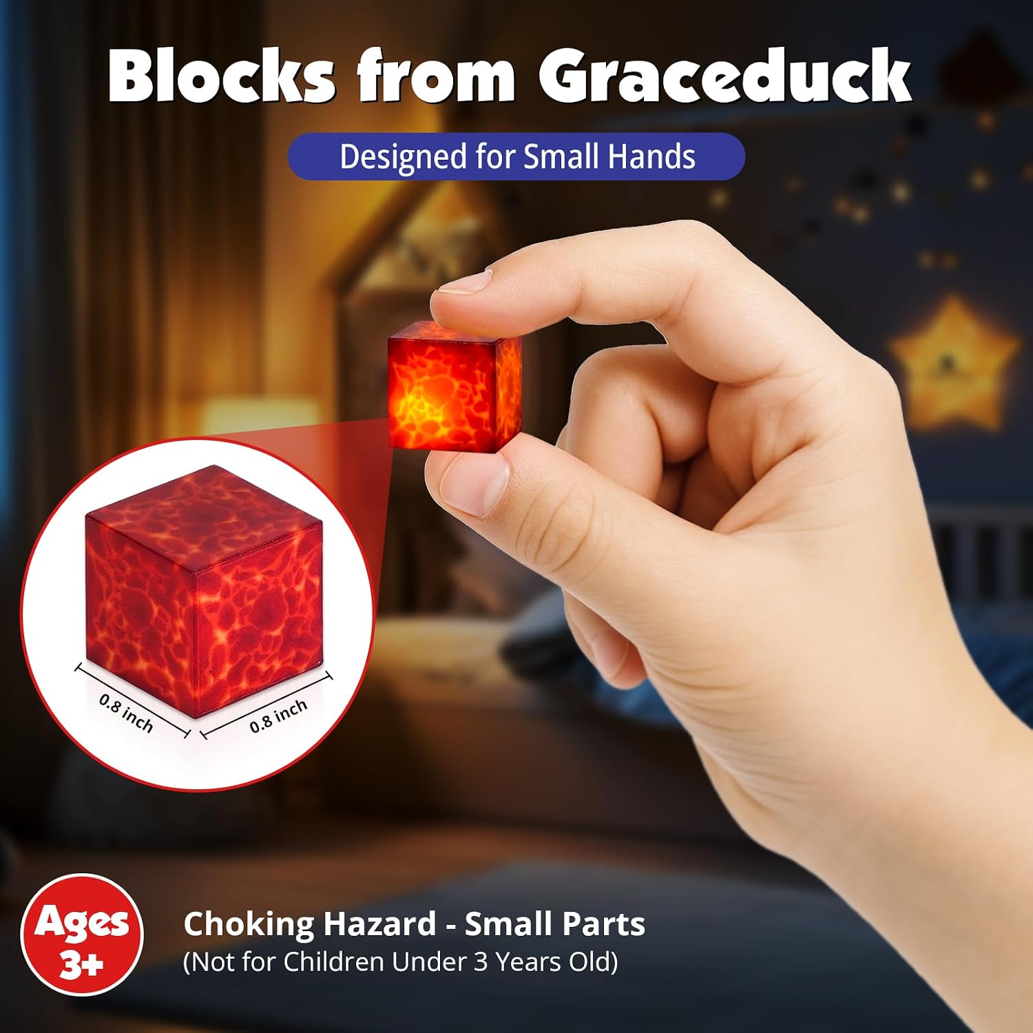 200-Piece Light-Up Magnetic Building Blocks for Kids 3+