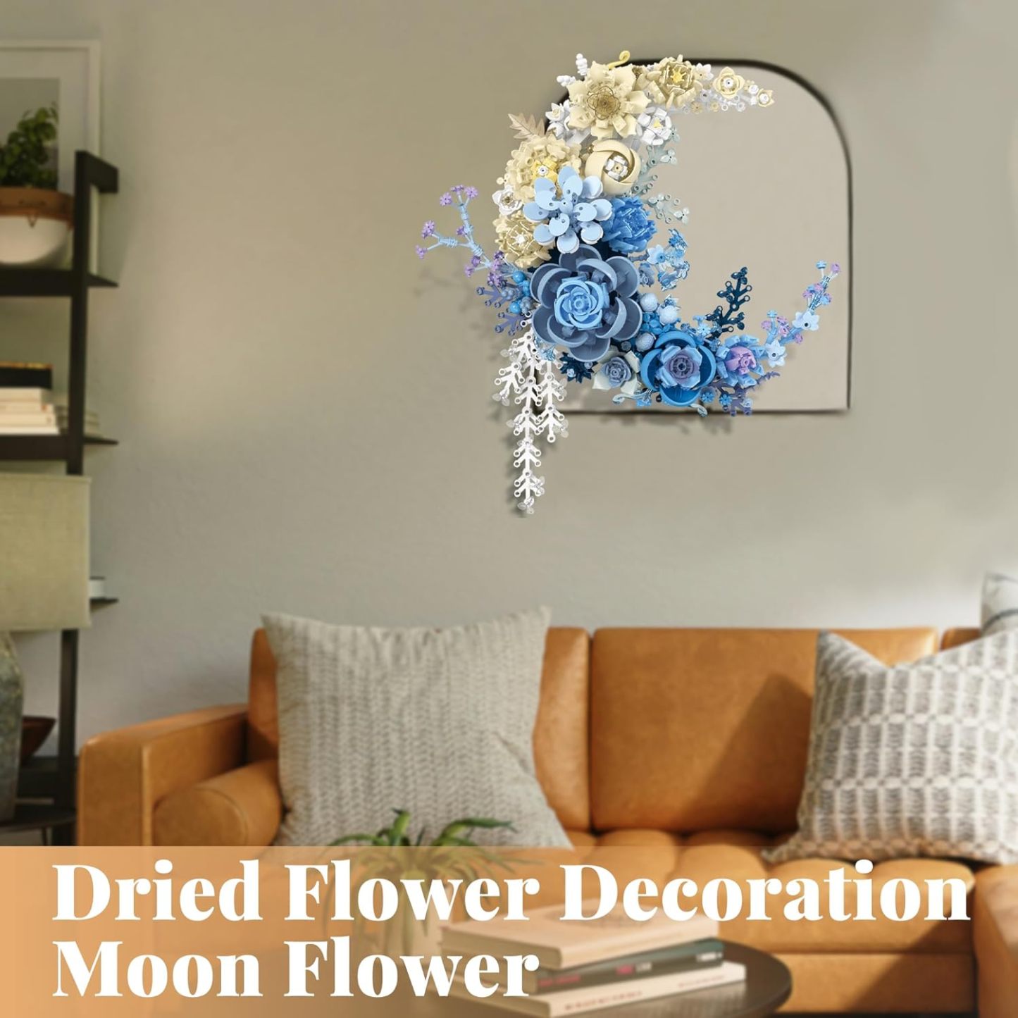 Moon Flower Building Set Botanical Collection Blossom for Wall Decor -934pcs