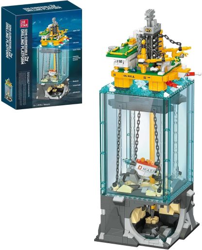 Semi-Submersible Drilling Platform Building Set | 1,064 Pieces