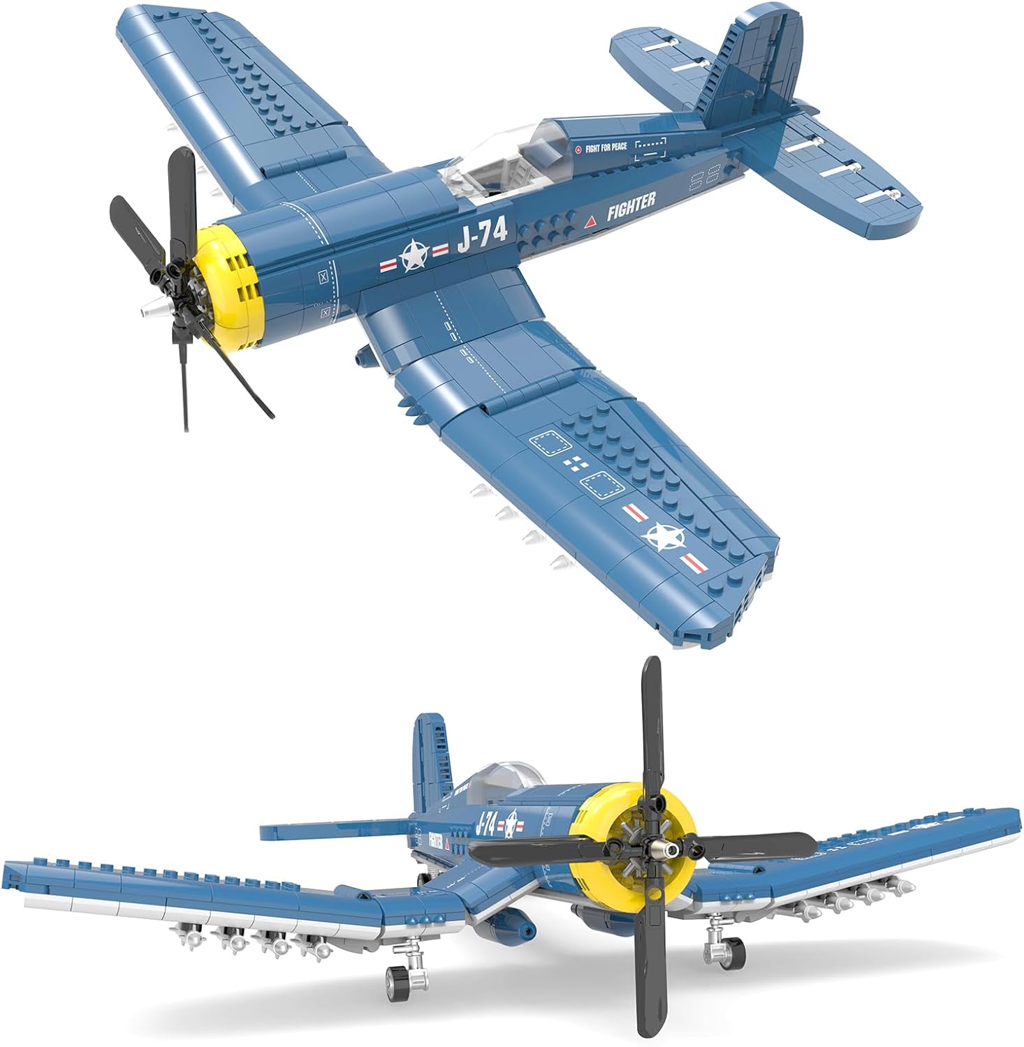F4U Corsair Building Block Set | WW2 Warbird Model Kit