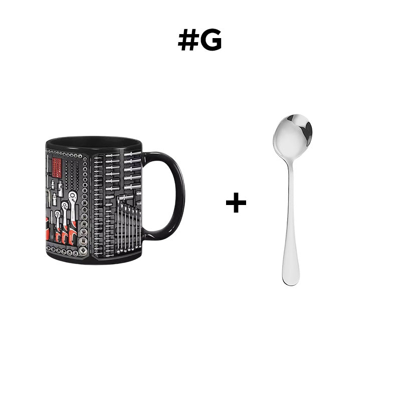 🏆Letzter Tag im Angebot: 50 % Rabatt ✨🔨Lustiger Kaffeebecher – Werkzeugkasten-Set für Mechaniker