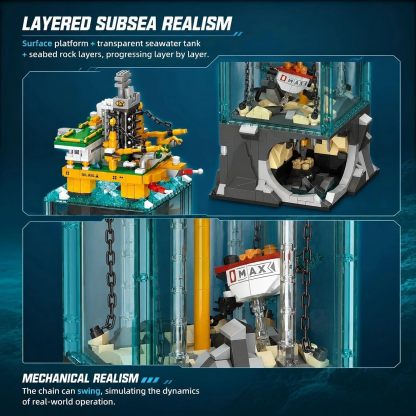 Semi-Submersible Drilling Platform Building Set | 1,064 Pieces