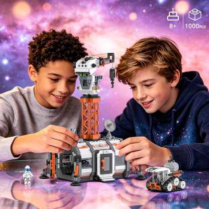 Space Base Building Set | 1000-Piece STEM Space Station Toy