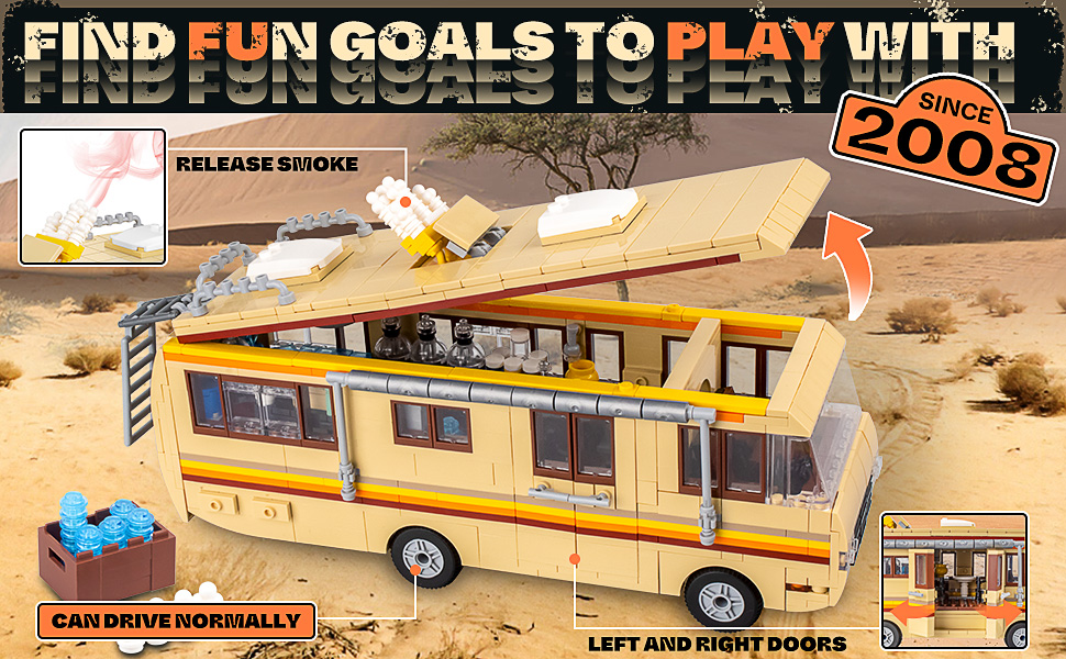 986-Piece Camper Van Building Set Size 986-piece camper van building set size and product details