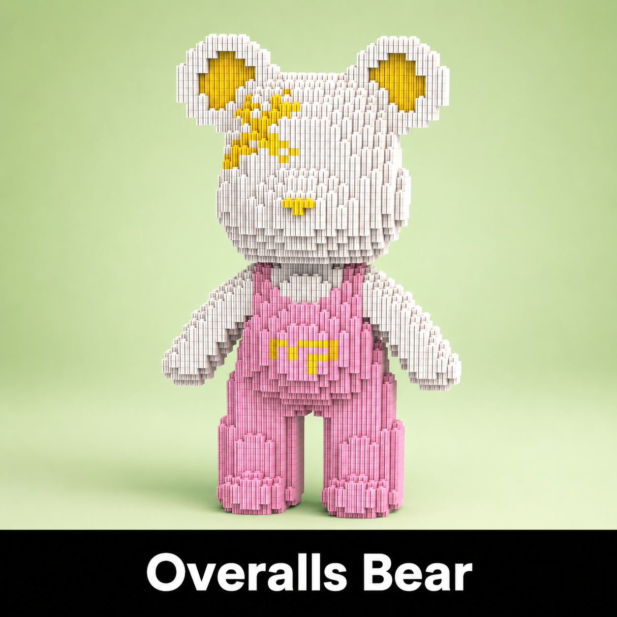 Mini Buildable Brick Bear (3,000 Pieces) | DIY Desk Decor for Collectors