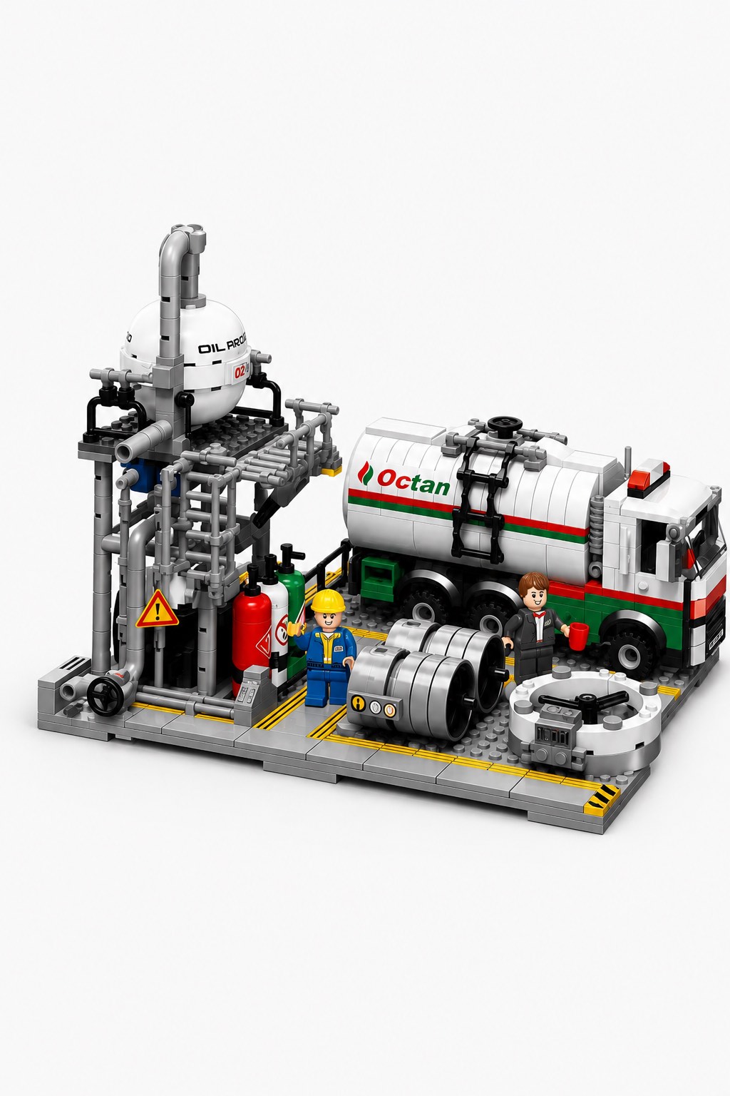 Chemical Plant Laboratory Building Set | 728-Piece City MOC