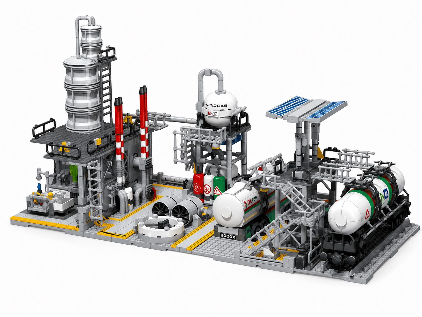 Chemical Plant Laboratory Building Set | 728-Piece City MOC