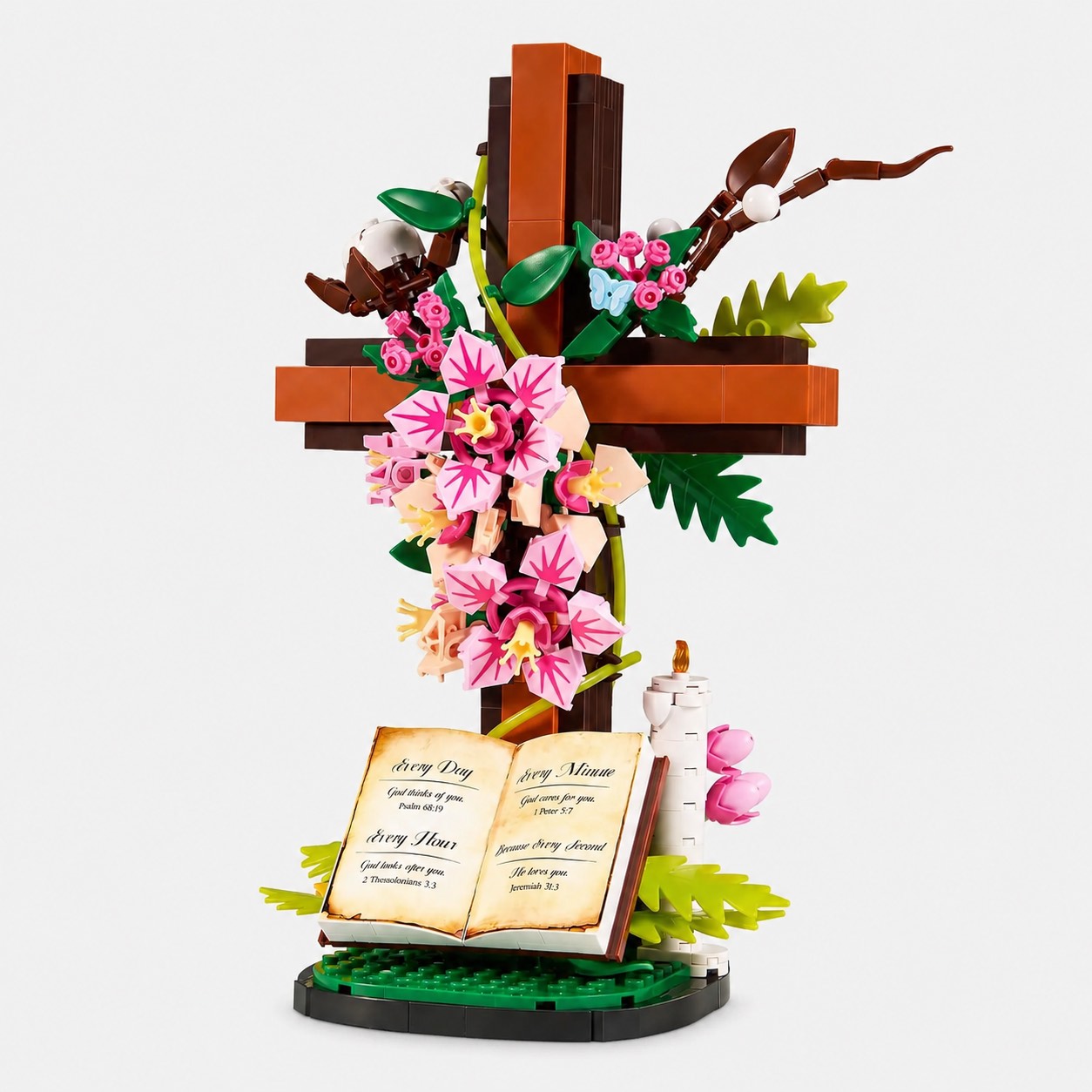 Jesus Cross Flower Building Set – 568 PCS 