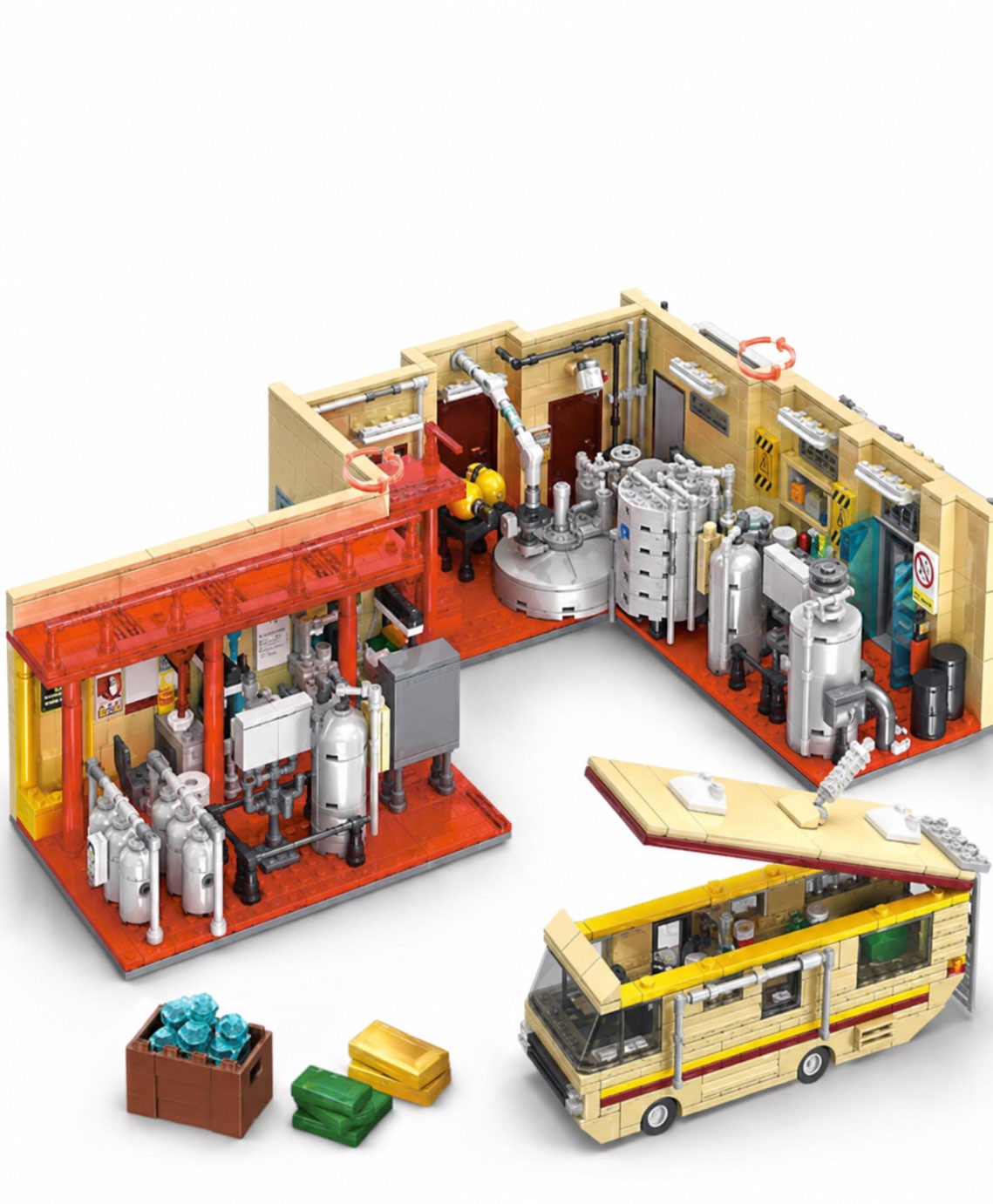 Chemistry Laboratory Building Set with LED – 1,471 Pieces