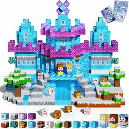 200-Piece Light-Up Magnetic Building Blocks for Kids 3+