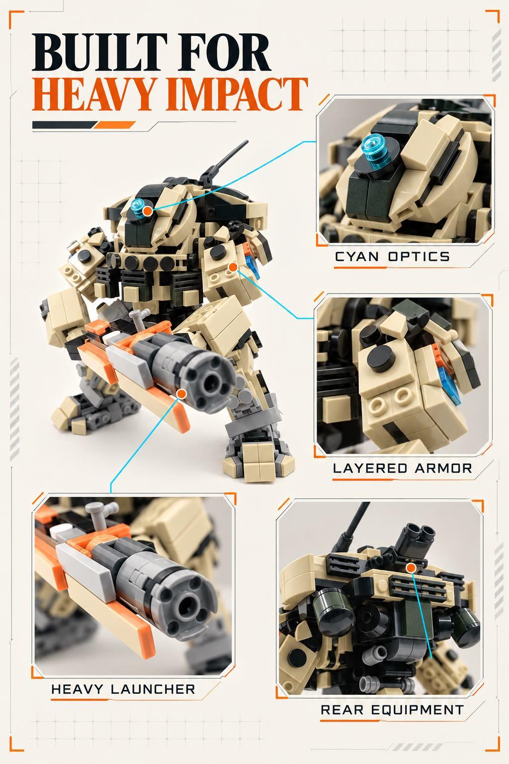 Scorch-Inspired Mecha Building Set – Titanfall 2