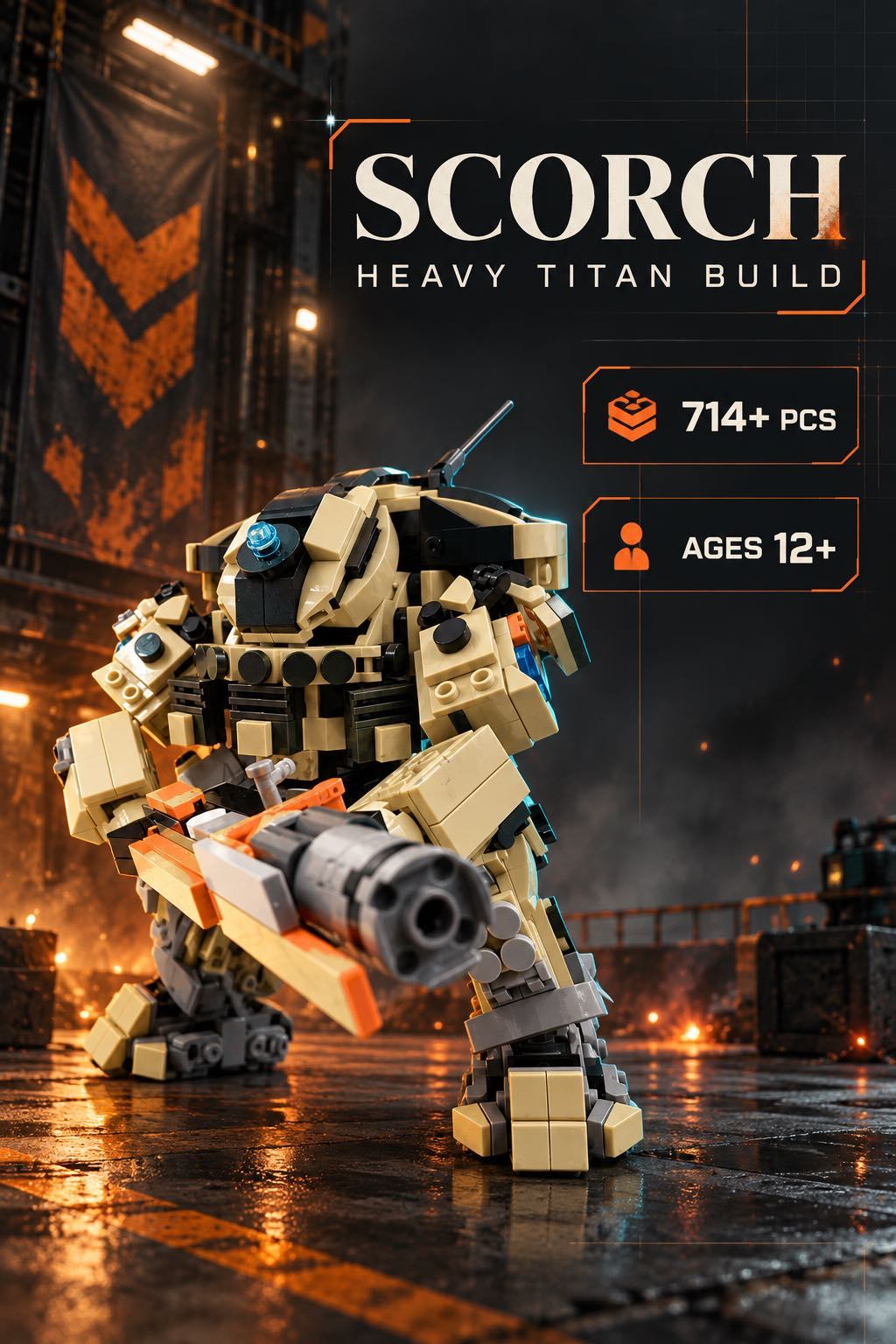 Scorch-Inspired Mecha Building Set – Titanfall 2