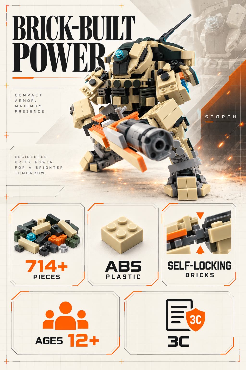 Scorch-Inspired Mecha Building Set – Titanfall 2