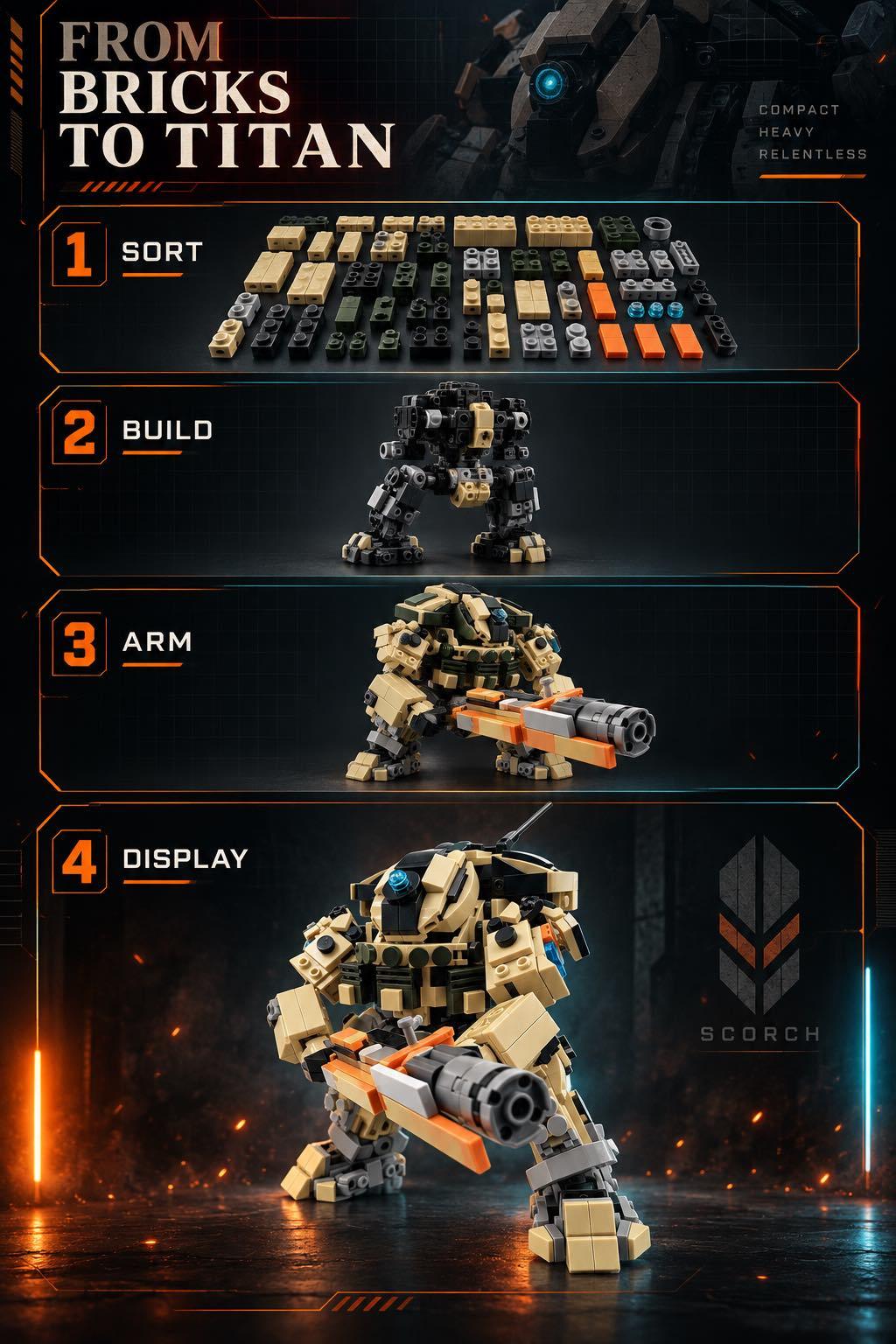 Scorch-Inspired Mecha Building Set – Titanfall 2