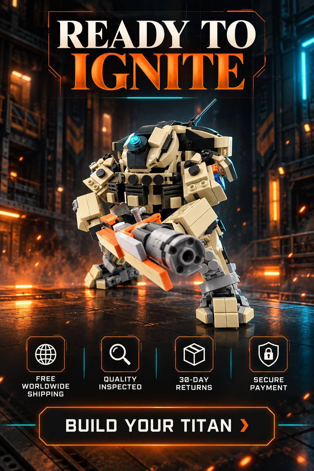Scorch-Inspired Mecha Building Set – Titanfall 2