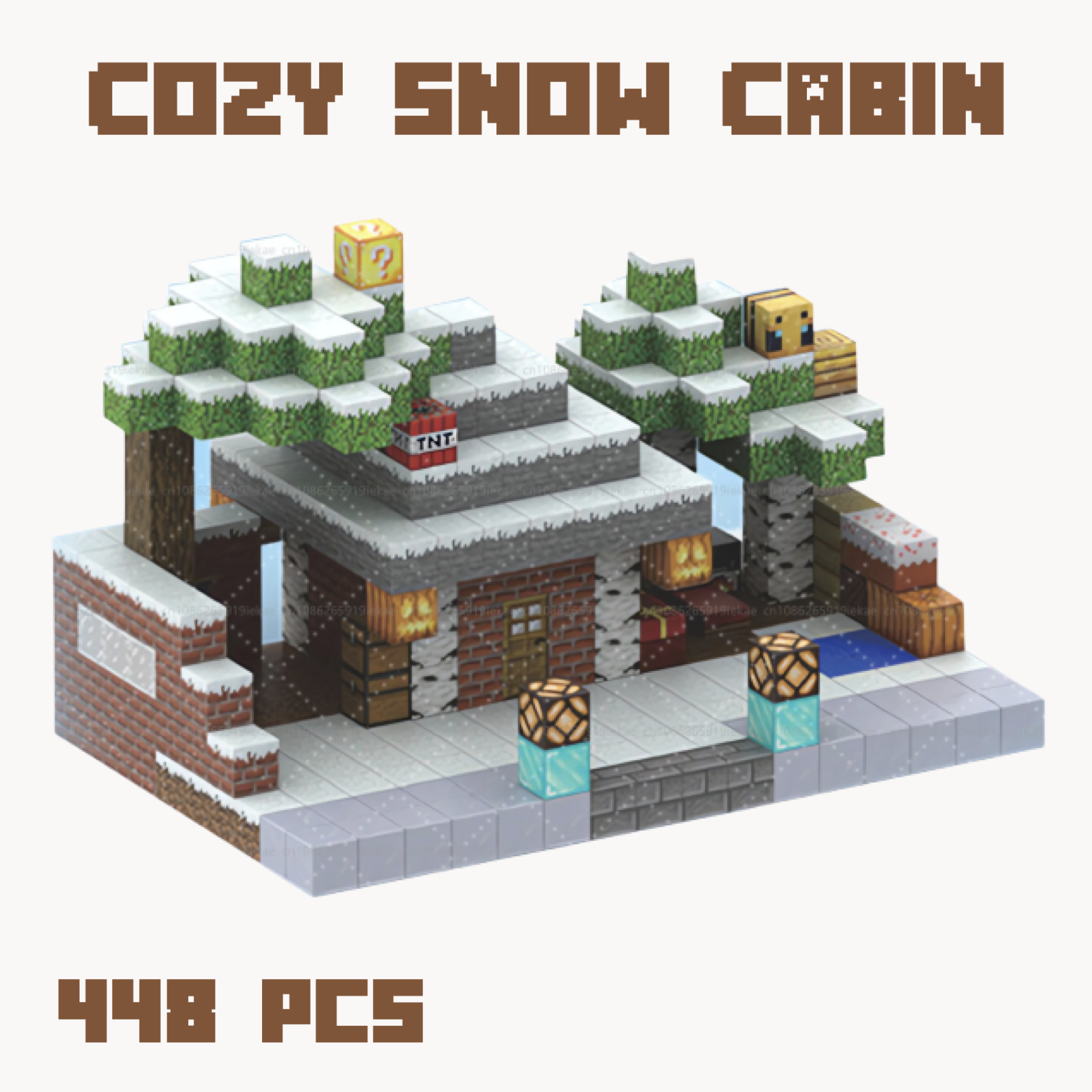 The Cozy Snow Cabin | 448 Blocks