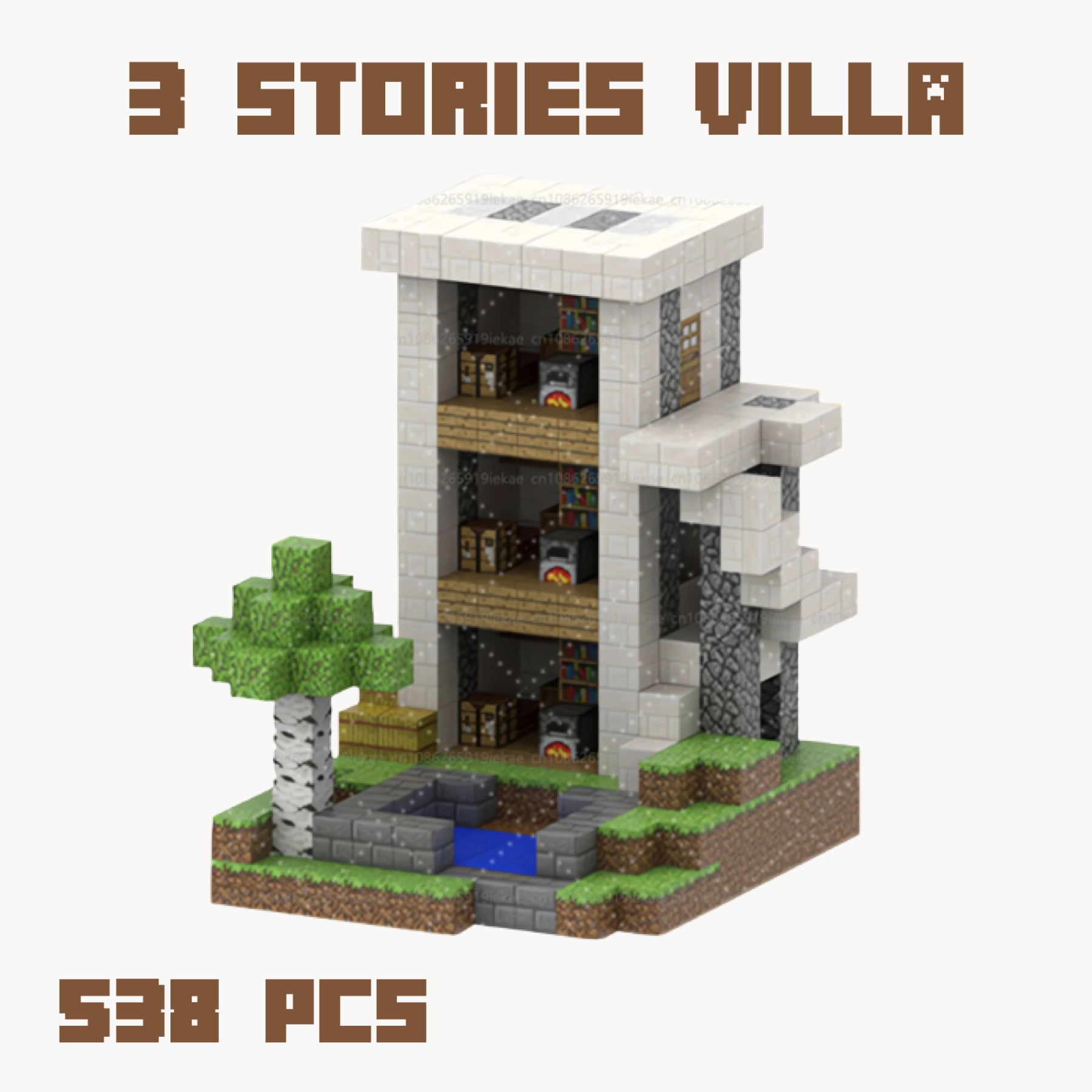 The 3 stories Villa | 538 Blocks