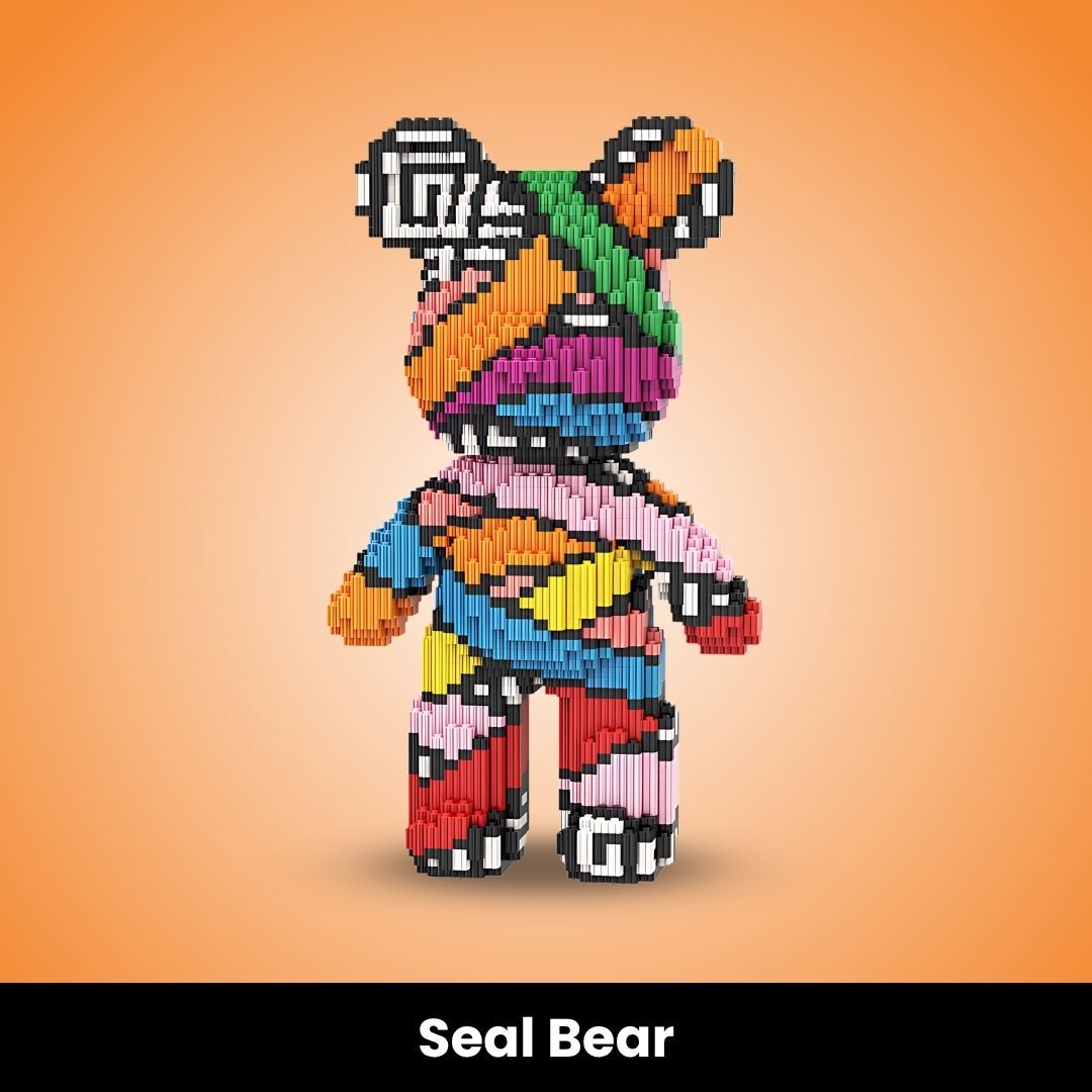 Wonderminiworld™ Mini Buildable Brick Bear | 3000+ pcs