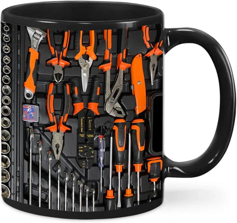 Mechanical toolbox mug
