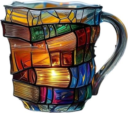 Painted Book Mug