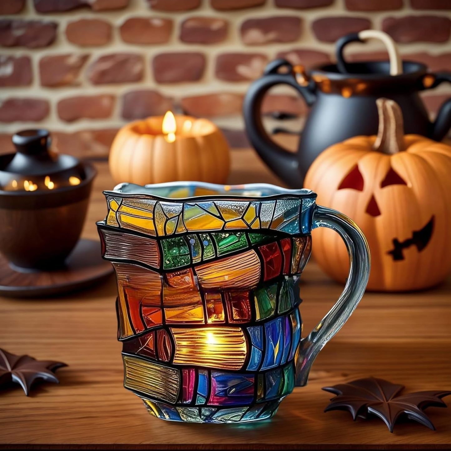 Painted Book Mug