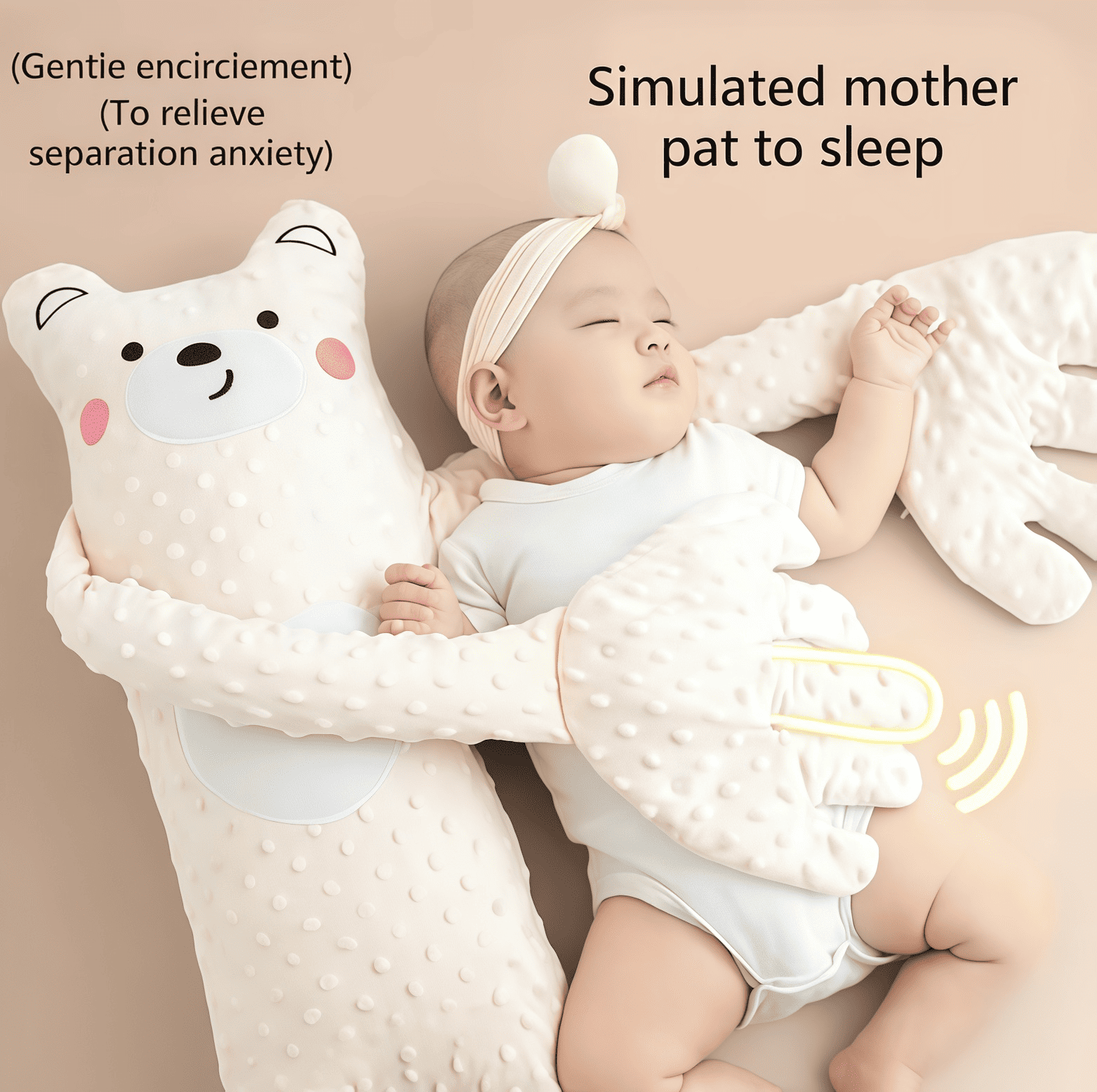 Lion Soothing Sleep Aid Doll - Washable Co-sleeping Plush Toy for Babies-北京欧布科技有限公司