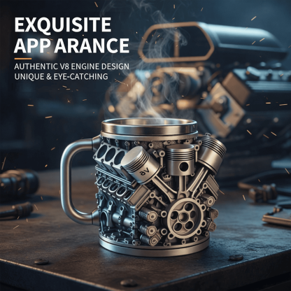 Ultimate V8 Engine Mug – Best Gift for Mechanics & Car Lovers