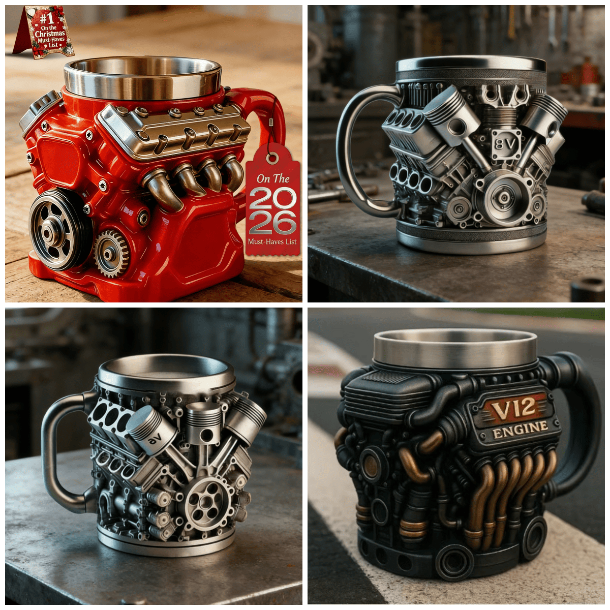 Ultimate V8 Engine Mug – Best Gift for Mechanics & Car Lovers