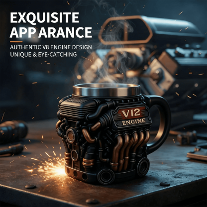 Ultimate V8 Engine Mug – Best Gift for Mechanics & Car Lovers