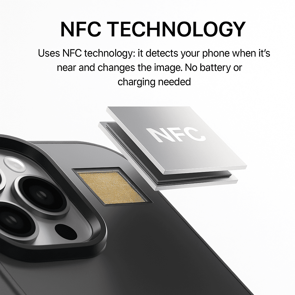 Smart NFC E-ink Phone Case - DIY Custom Photo Display