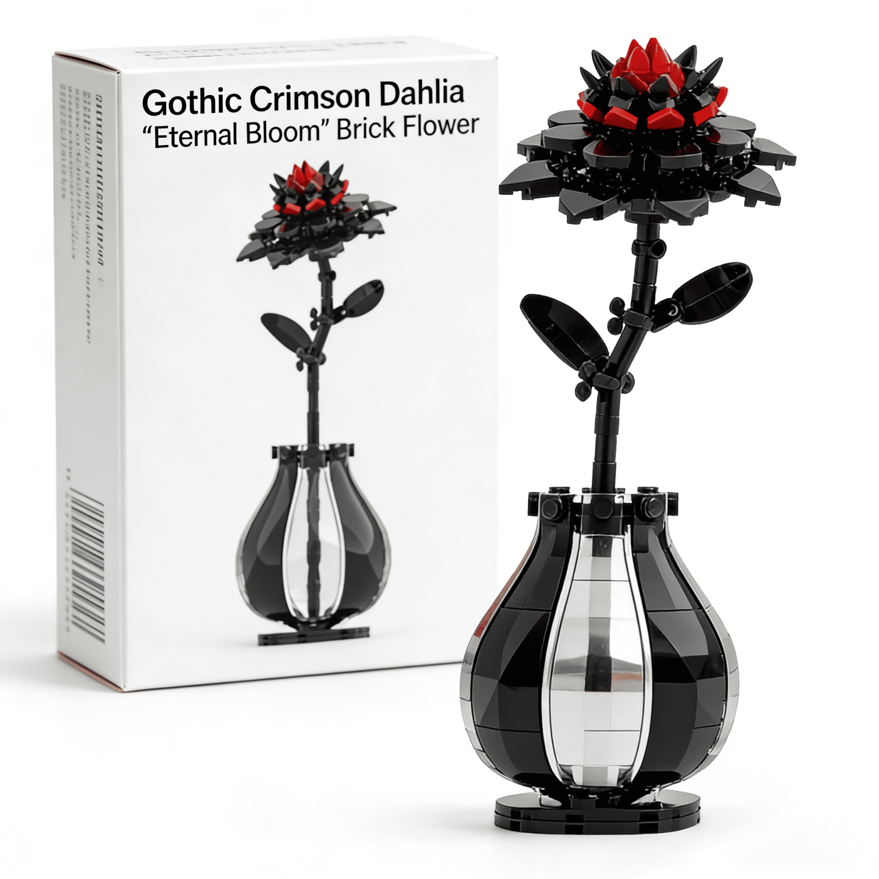 Gothic Skeleton Hand & Rose Brick Set