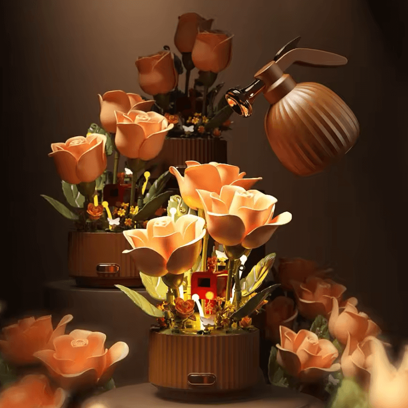 Enchanted Garden Flower Building Set | Whimsical Home Decor