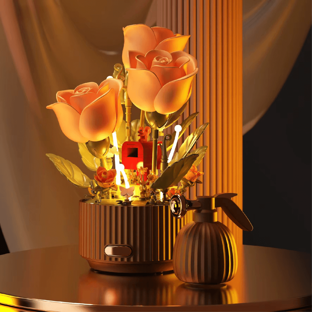 Enchanted Garden Flower Building Set | Whimsical Home Decor