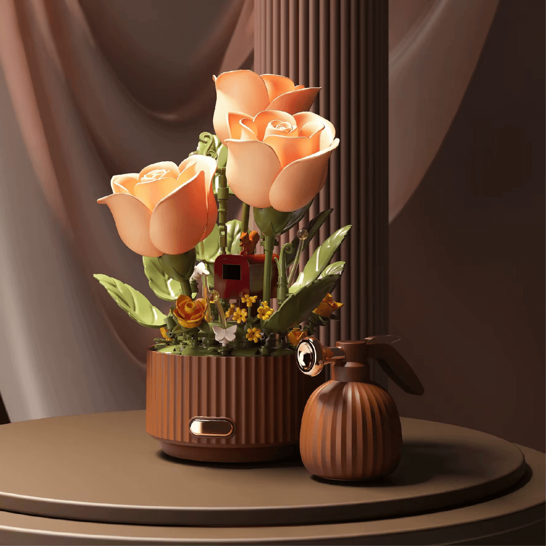 Enchanted Garden Flower Building Set | Whimsical Home Decor