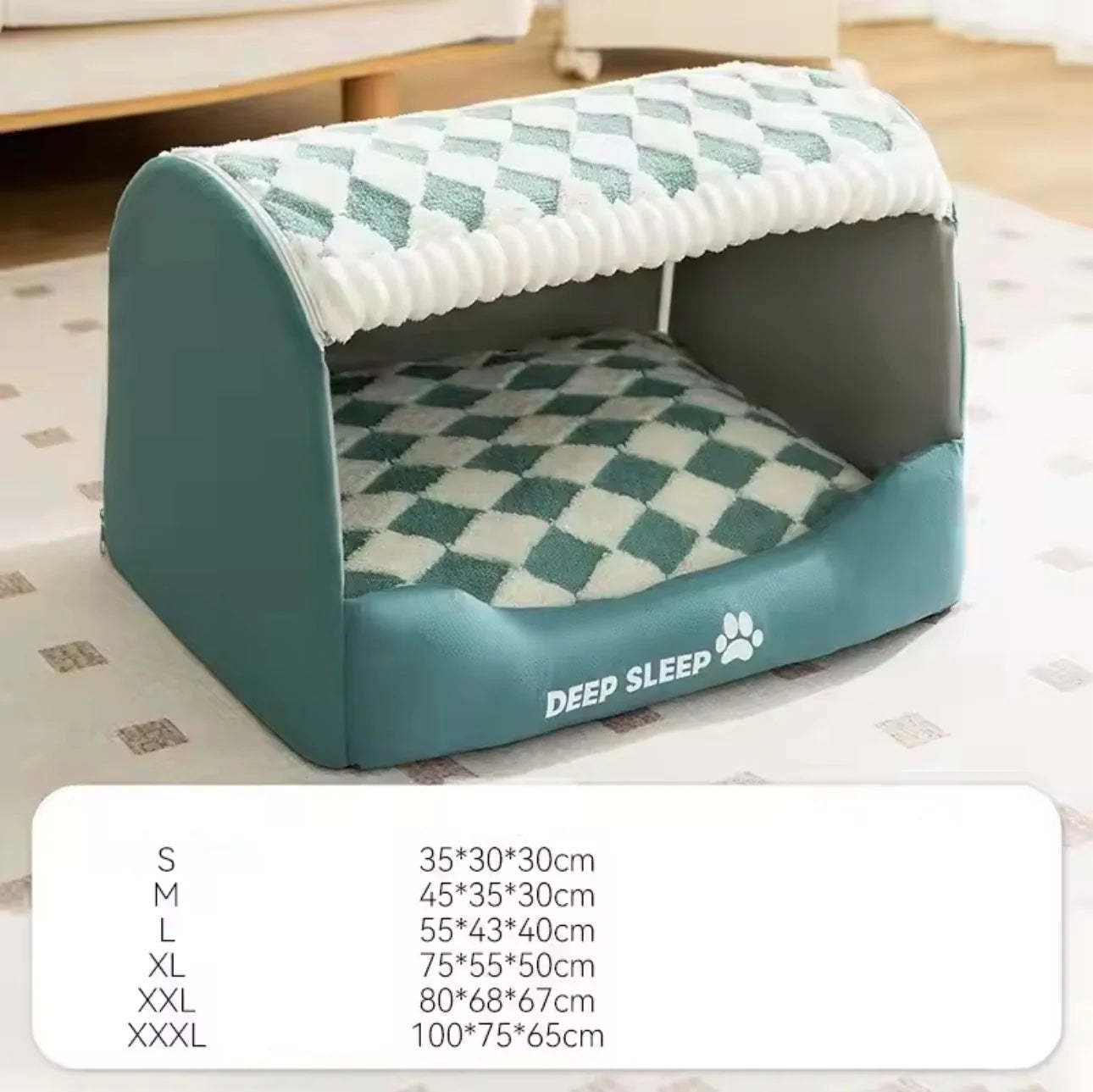Luxury Cozy Dog House - Soft Indoor Pet Cave Bed with Removable Cushion-北京欧布科技有限公司