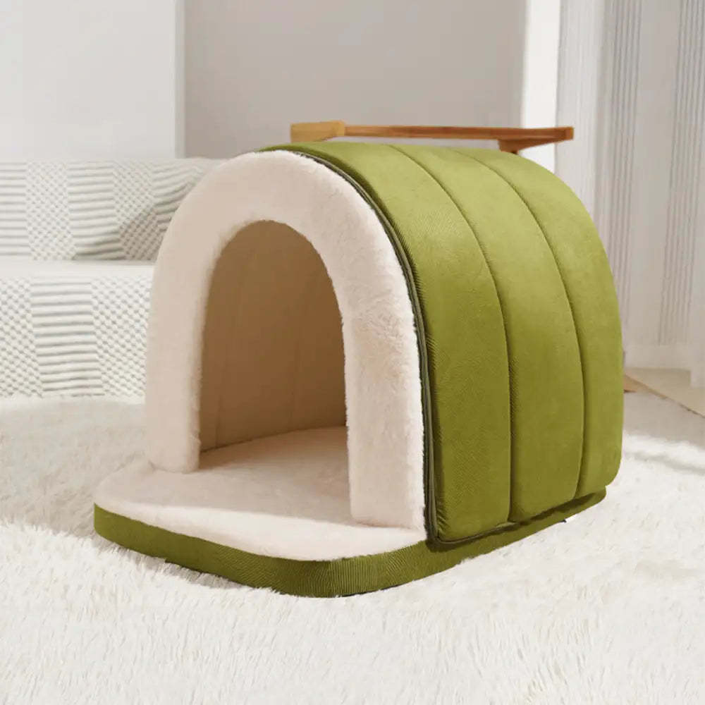 Cave-Style Warm Deep Sleeping Snug Cat Cave Dog House