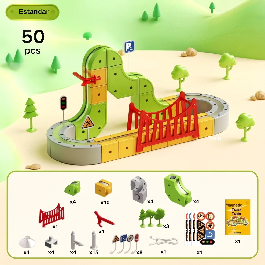 Magnetic Marble Run Building Set for Kids