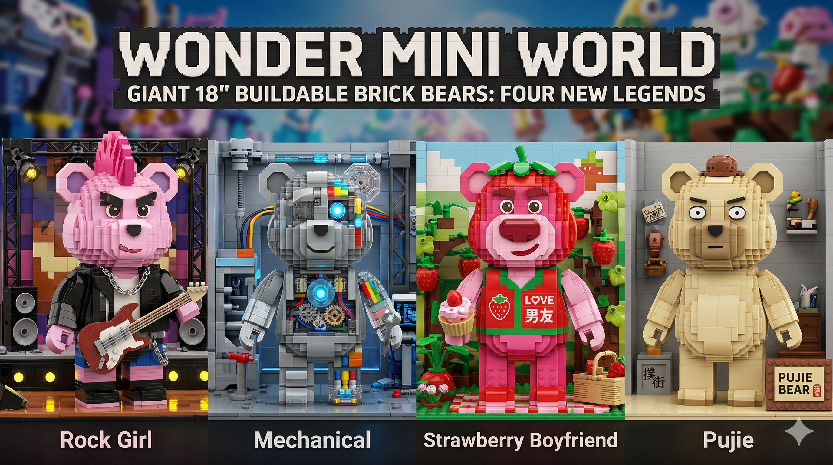teddy bear with blocks