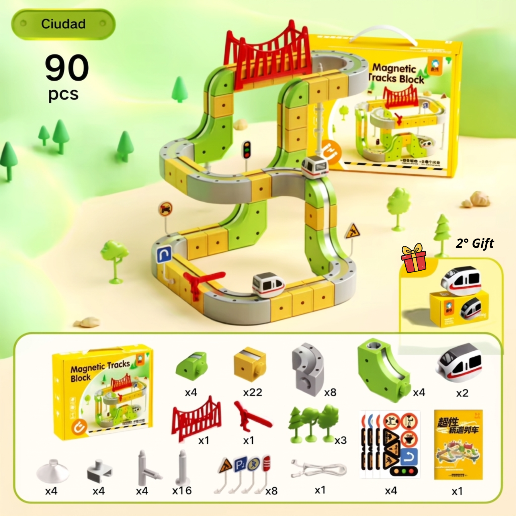 Magnetic Marble Run Building Set for Kids
