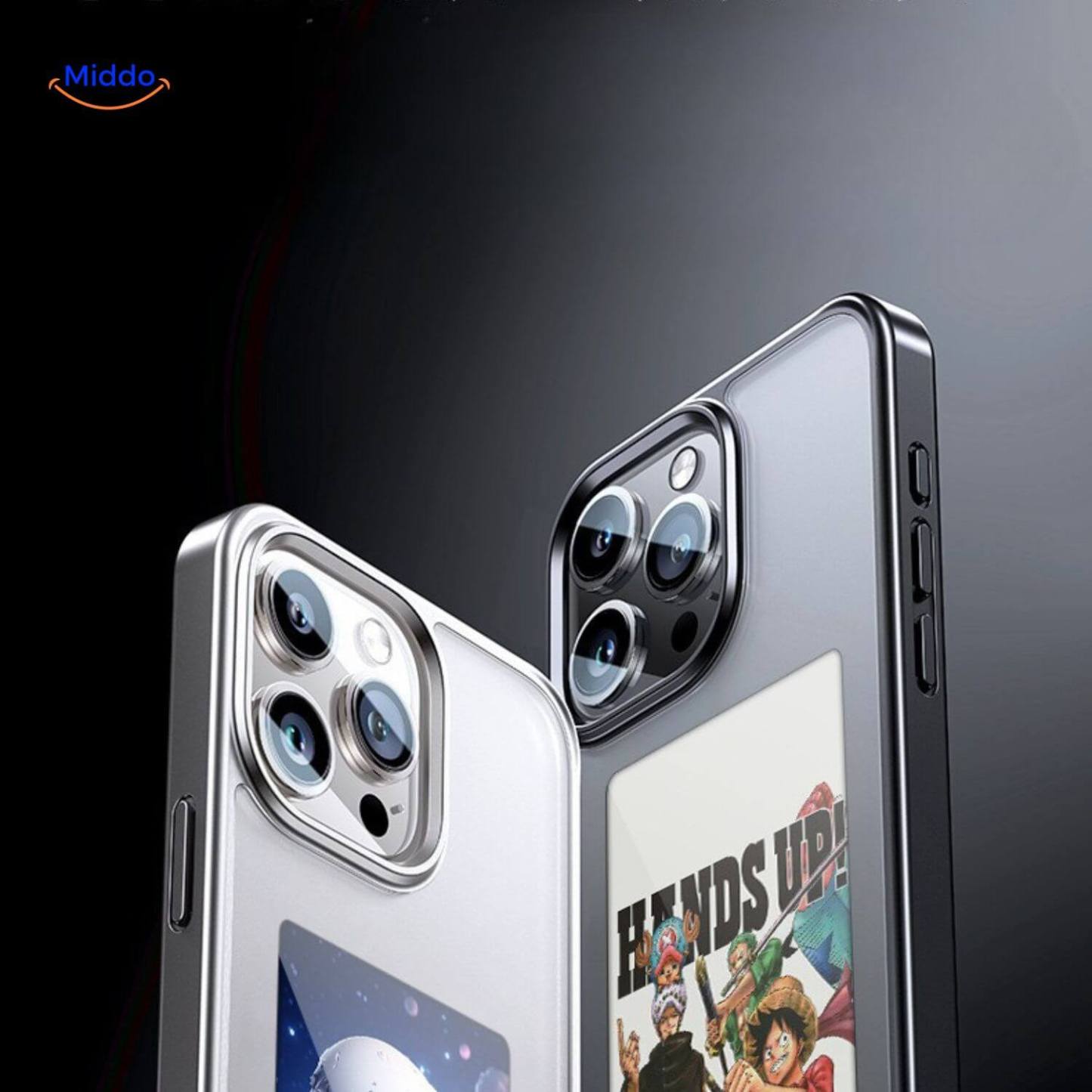 E-Ink NFC iPhone Case | Dagelijks Wisselend Design met Één Tik – Voor iPhone 13 t/m 16-北京欧布科技有限公司