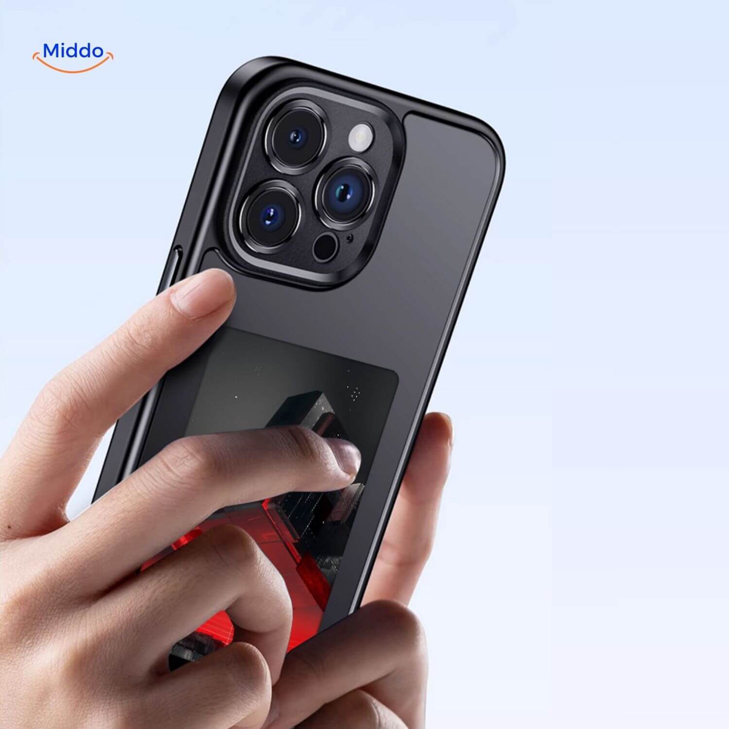 E-Ink NFC iPhone Case | Dagelijks Wisselend Design met Één Tik – Voor iPhone 13 t/m 16-北京欧布科技有限公司