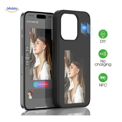 E-Ink NFC iPhone Case | Dagelijks Wisselend Design met Één Tik – Voor iPhone 13 t/m 16-北京欧布科技有限公司