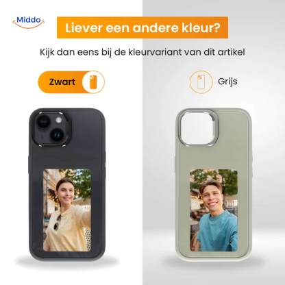 E-Ink NFC iPhone Case | Dagelijks Wisselend Design met Één Tik – Voor iPhone 13 t/m 16-北京欧布科技有限公司