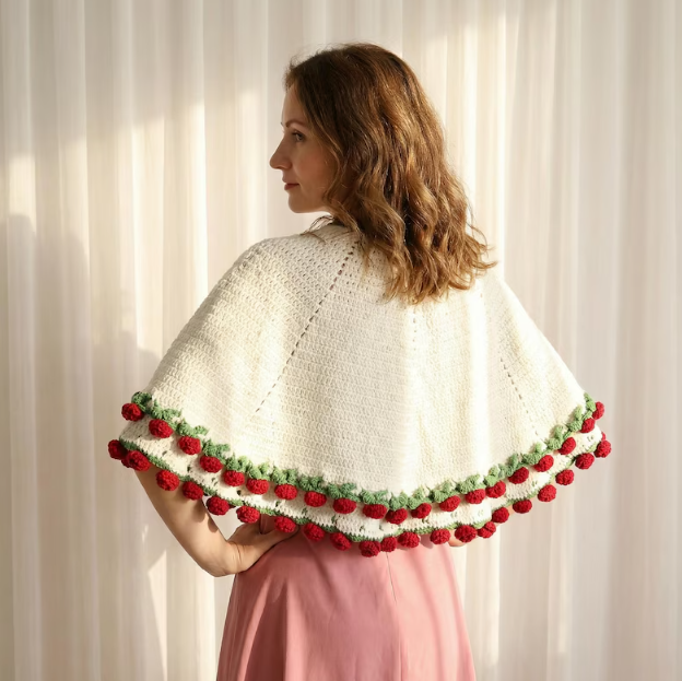 Valentines Day Day Gift,Gifts for Girlfriend,Teachers,Friends,Handmade Crochet Rose Blanket,Soft Sofa and Bedroom Blanket