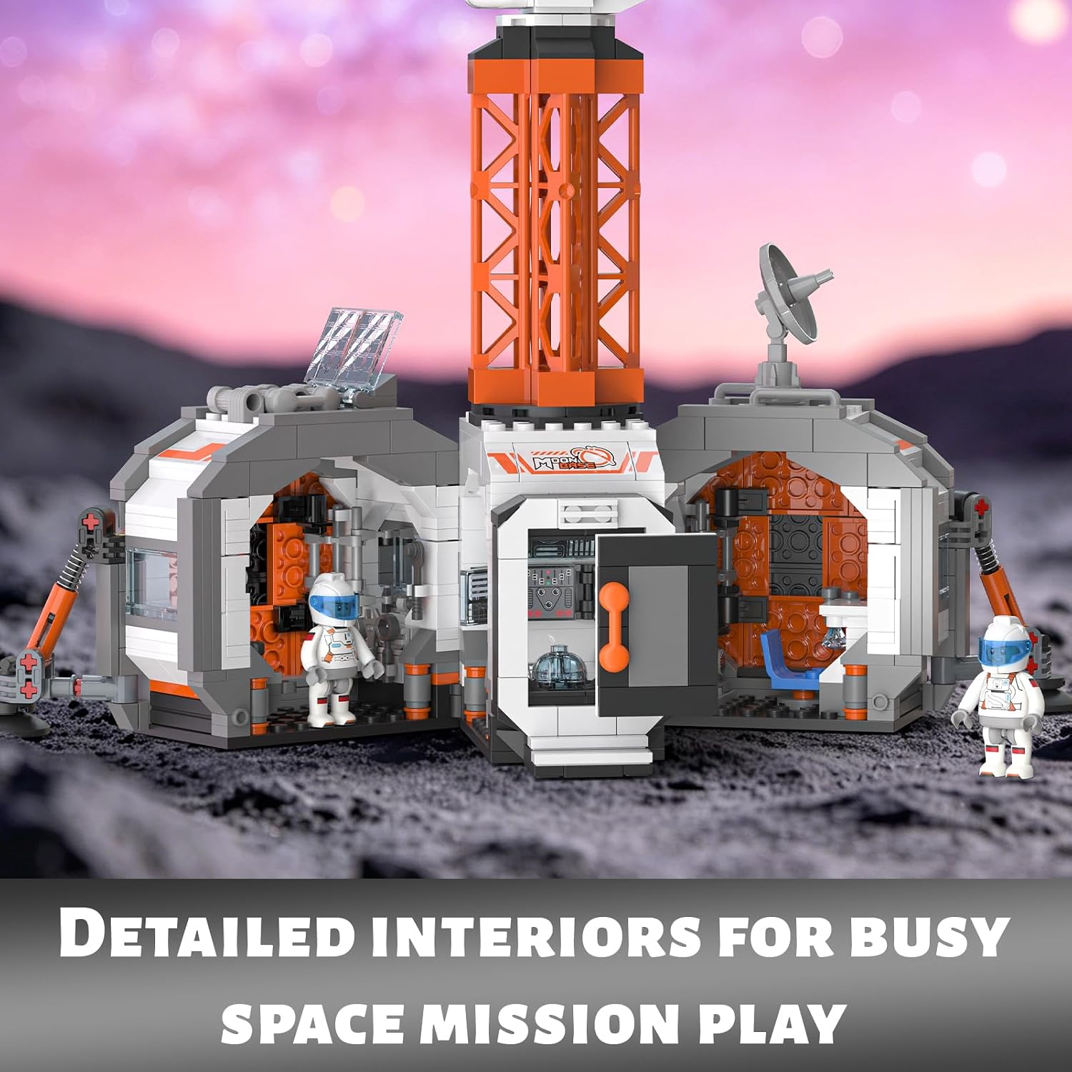 Space Base Building Set | 1000-Piece STEM Space Station Toy