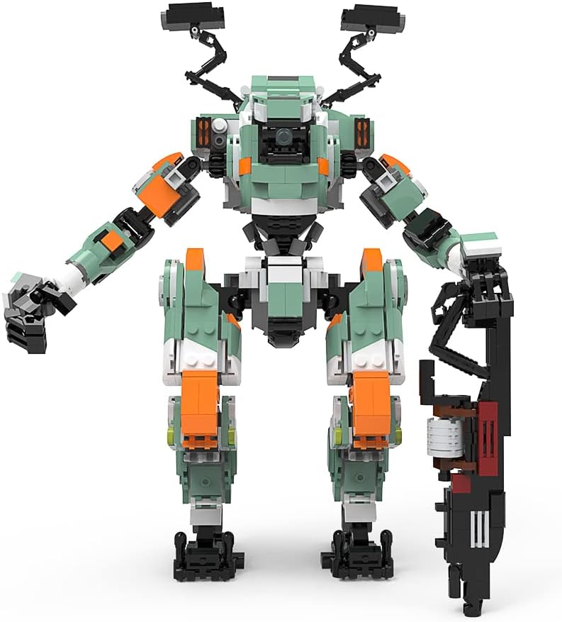 Mecha Robot Building Set – 1057-Piece Display Model