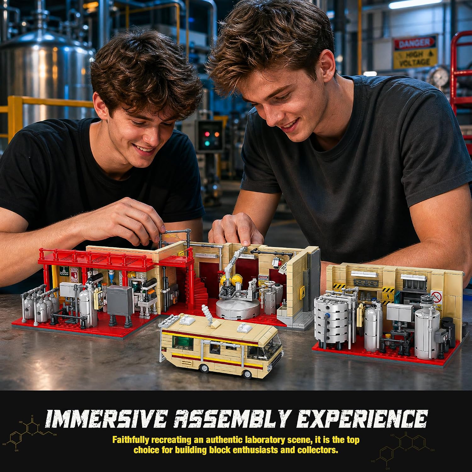 Chemistry Laboratory Building Set with LED – 1,471 Pieces
